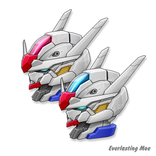 Gundam Aerial Head - Kiss cut