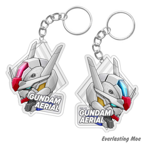 Gundam Aerial Head - Acrylic Keychain